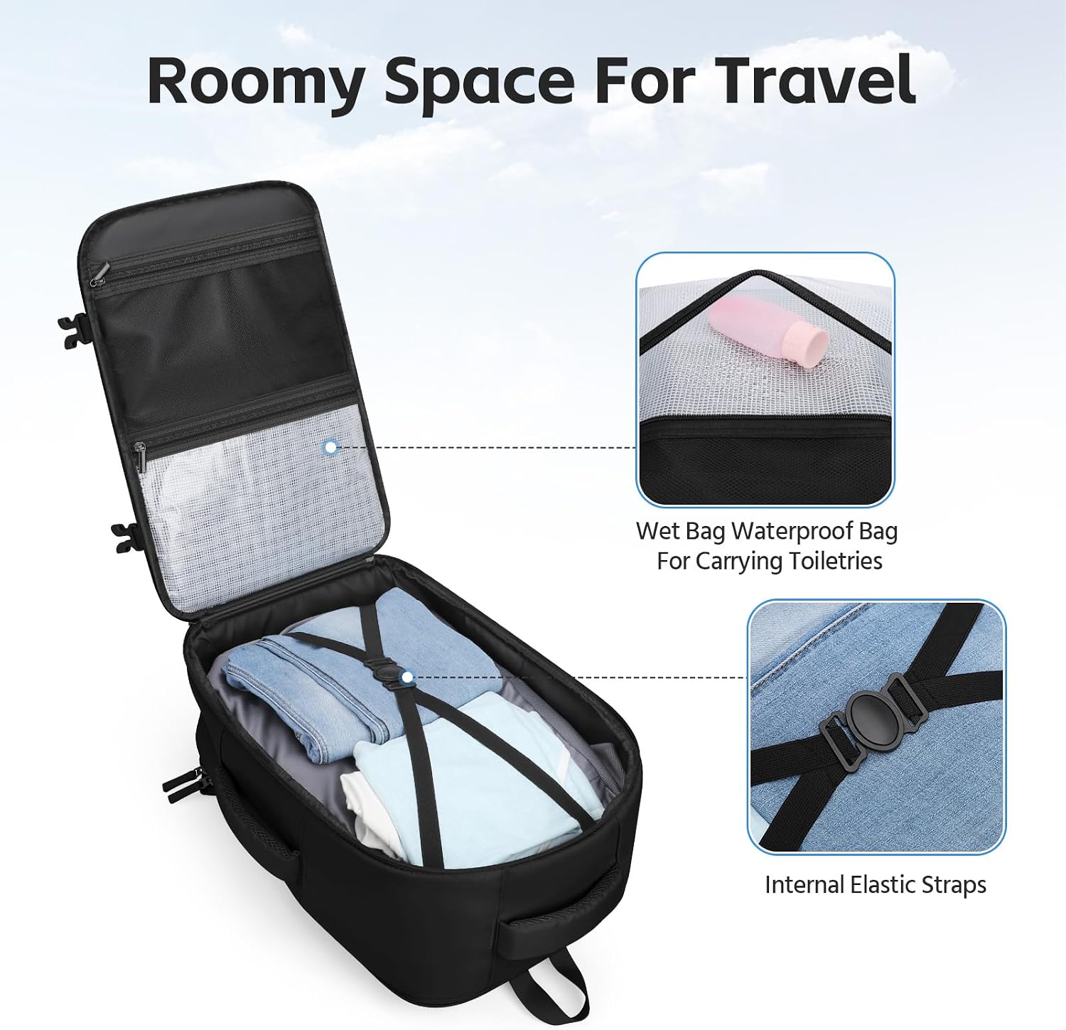 15.6" Carry-On Pack, Black — view 4