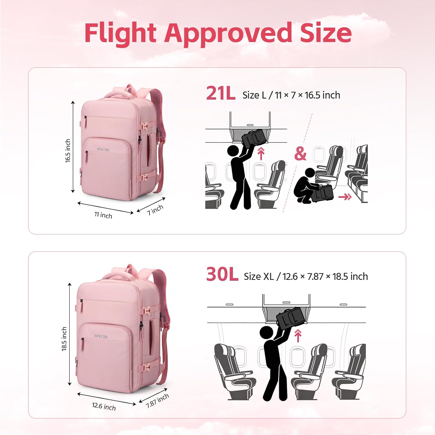 15.6" Carry-On Pack, Pink — view 5