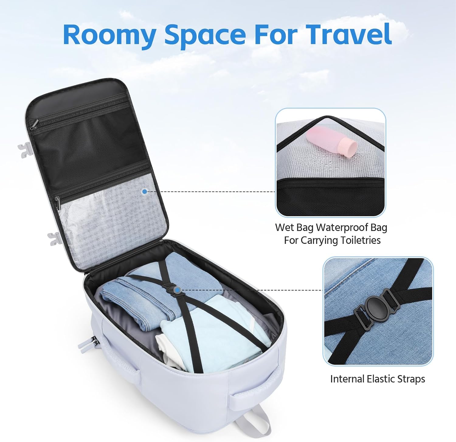 15.6" Carry-On Pack, White — view 4