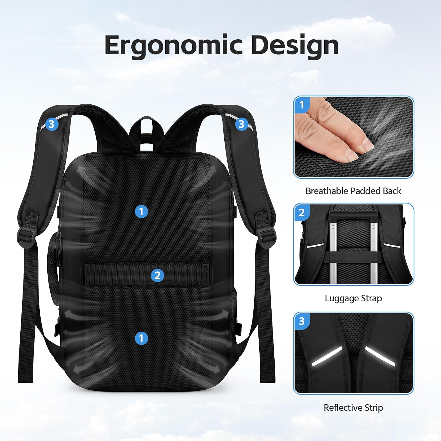 17.3" Carry-On Pack, Black — view 6
